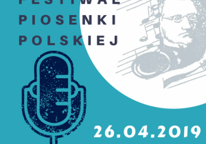 plakat "Moniuszkowski Festiwal Piosenki Polskiej"