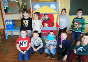 Dzieci uczestniczące w projekcie "Z kulturą mi do twarzy".