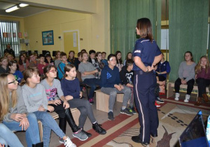 Spotkania uczniów klas IV – VII z funkcjonariuszami Komendy Miejskiej Policji z Wydziału Prewencji w Koninie