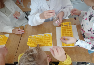 Doświadczenia chemiczne z probówkami