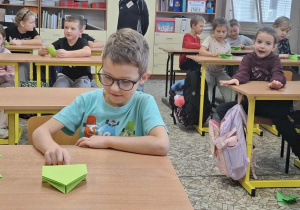 Światowy Dzień Origami w klasie 1c
