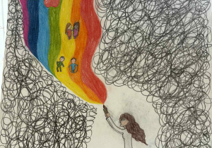 Praca za I miejsce w konkursie plastycznym