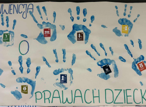 Kolorowy plakat o prawach dziecka