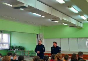 Lekcja profilaktyczna z policją