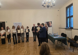 Obiór nagrody w konkursie muzycznym