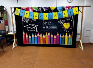 Baner z napisem Wierszolandia