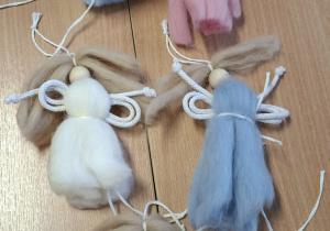 Wykonane prace przez dzieci - aniołki