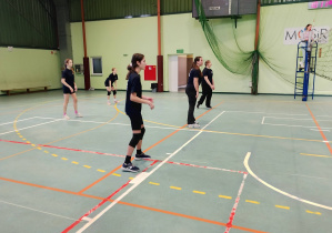 Mecz siatkówki na hali