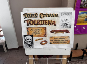 Plakat akcji czytelniczej Dzień Czytania Tolkiena