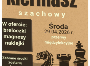 Ulotka o organizacji kiermaszu szachowego
