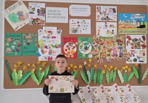 Gazetka podsumowująca konkurs plastyczny "Zdrowe nawyki"