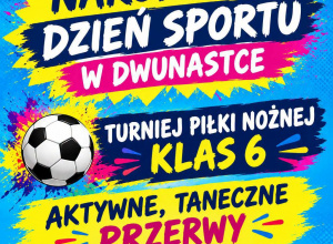 Plakat Narodowy Dzień Sportu w Dwunastce