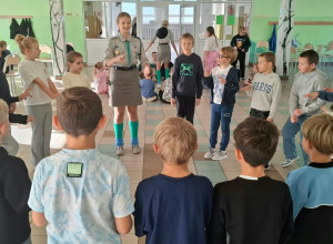 Spotkanie z harcerzami z XII Szczepu Harcerskiego.